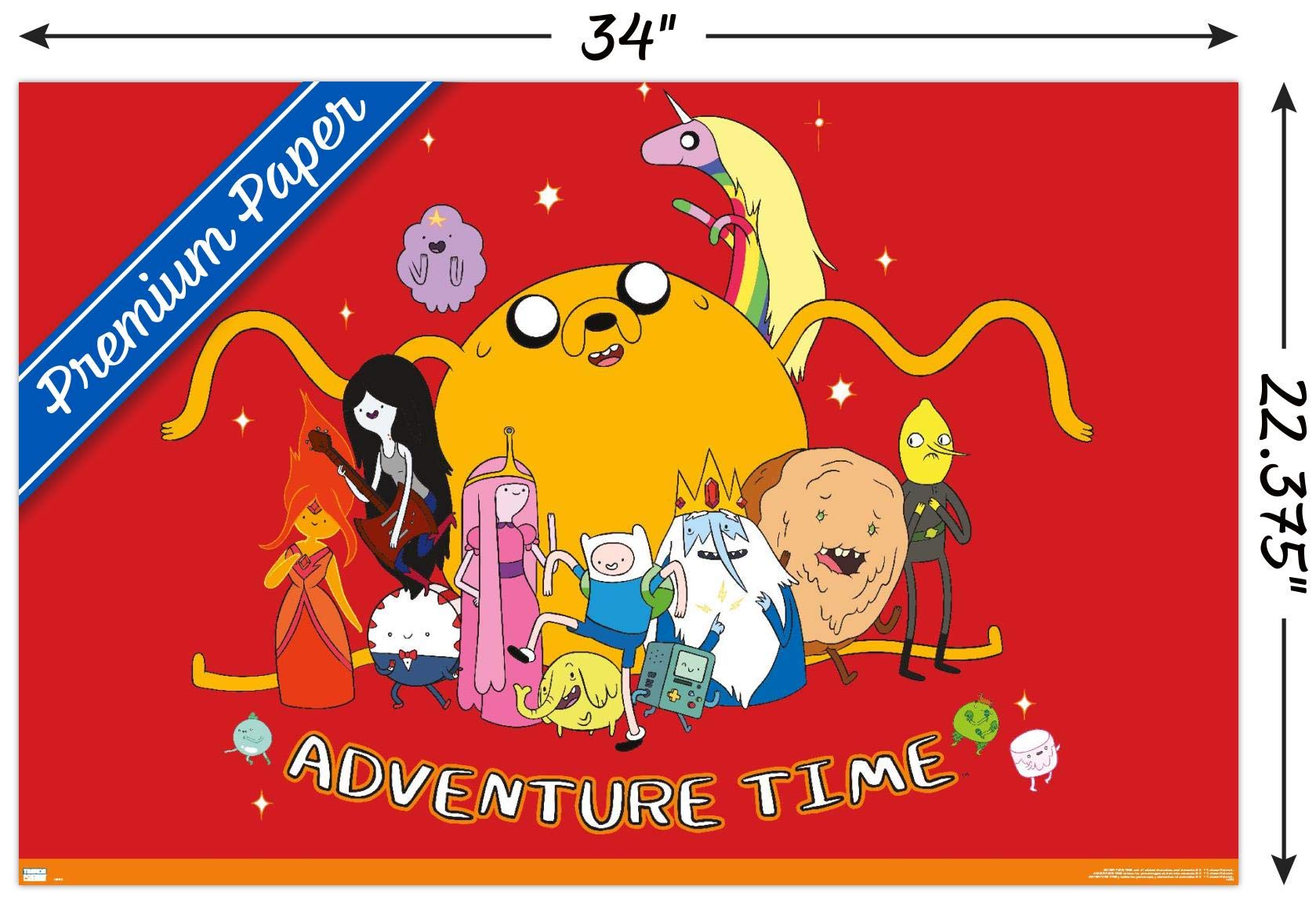Amazon.com: Adventure Time - Group Wall Poster, 34L